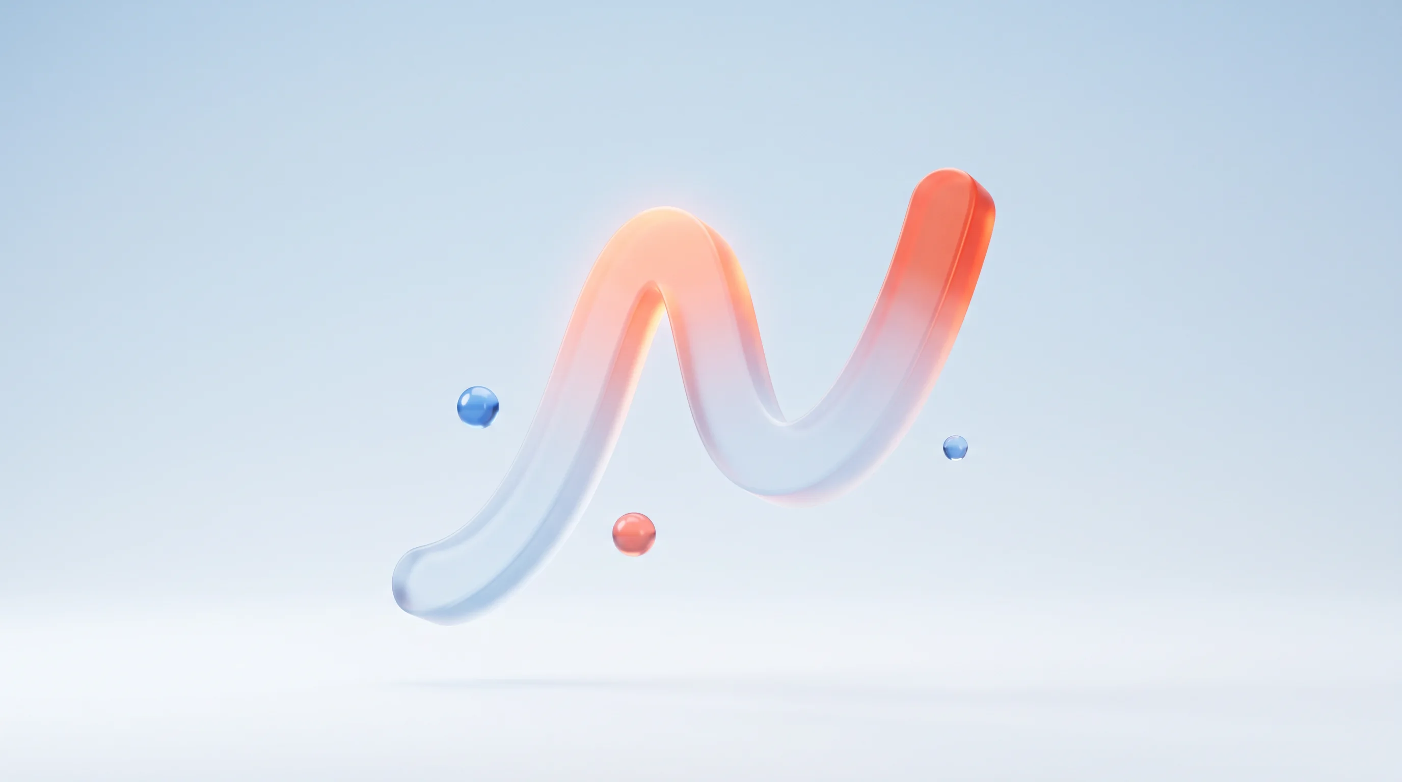 A glass glyph of an experience curve with a bright peak and a strong endpoint, representing the Peak-End Rule