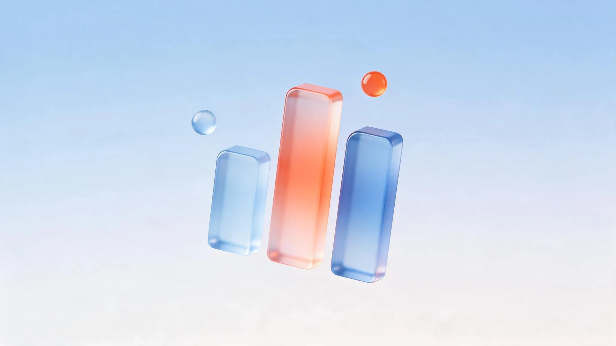 Three glass pricing tiers with the middle one glowing coral, representing pricing page psychology