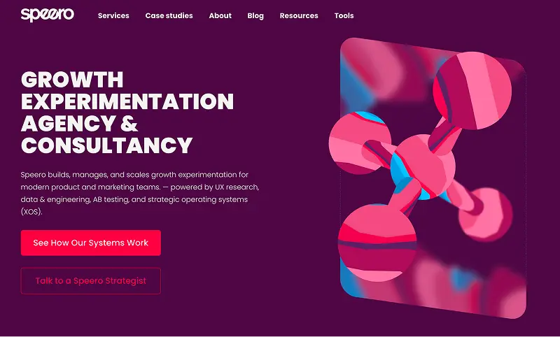 Speero homepage