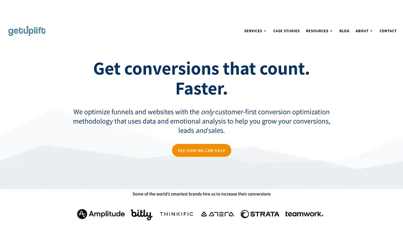 GetUplift homepage