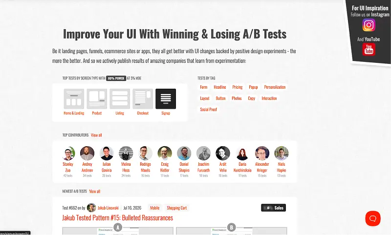 GoodUI homepage