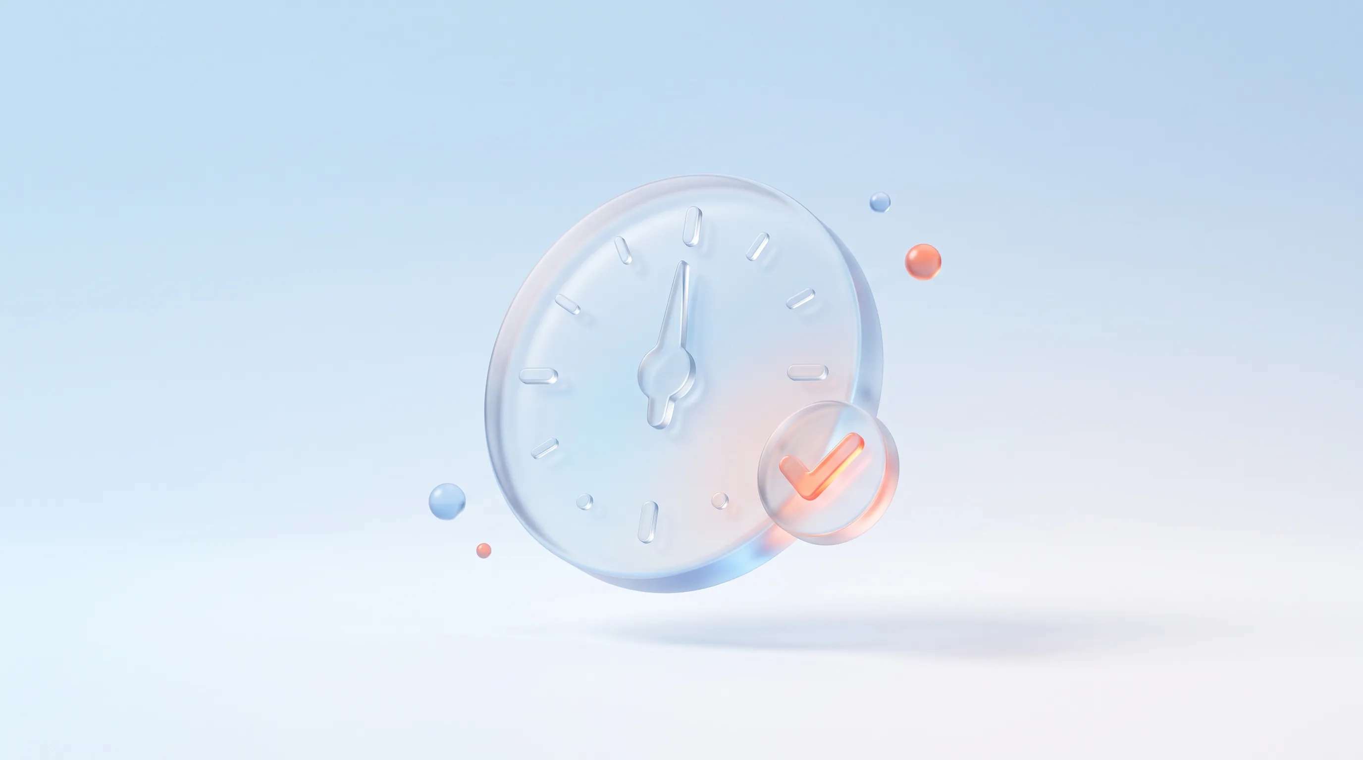 A glass measurement gauge glyph with a clean verified checkmark, representing trustworthy conversion tracking