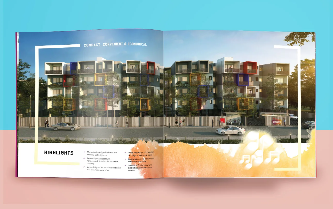Antara brochure amenities spread