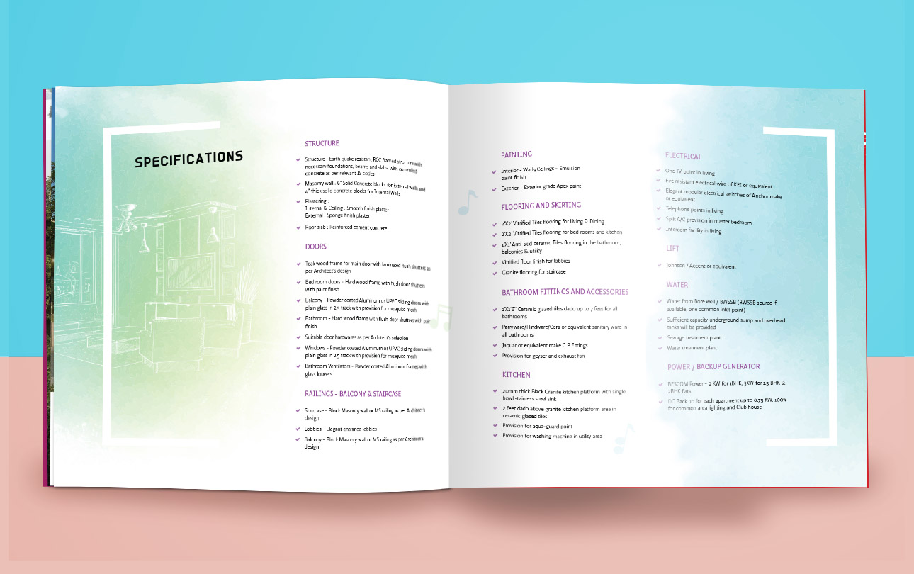 Antara brochure floor plan spread