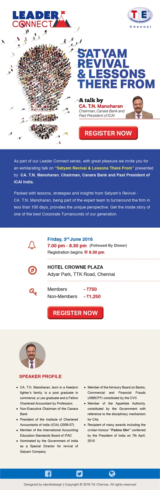 Emailer design — Leader Connect 18May
