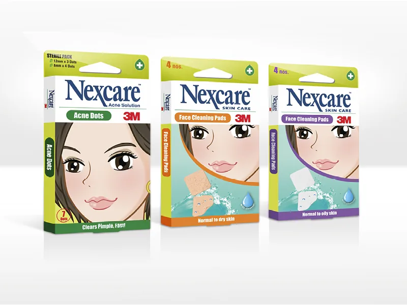 Packaging design — 3M Nexcare Acne Range