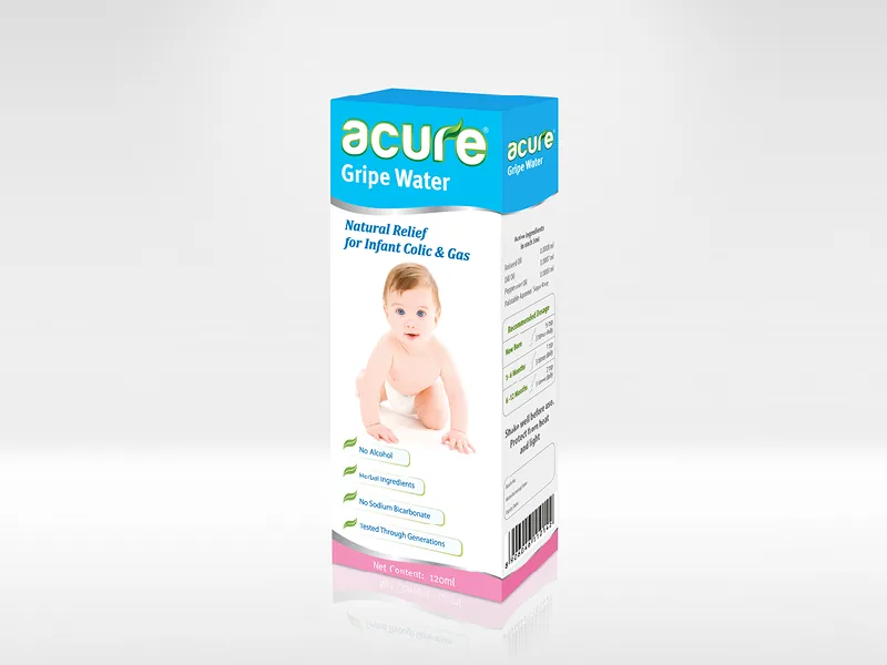 Packaging design — Acure Gripe Water