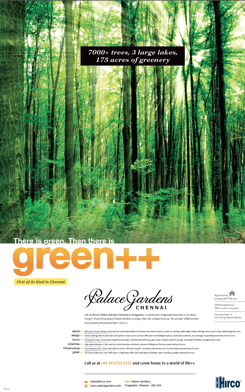 Green++ press advertisement