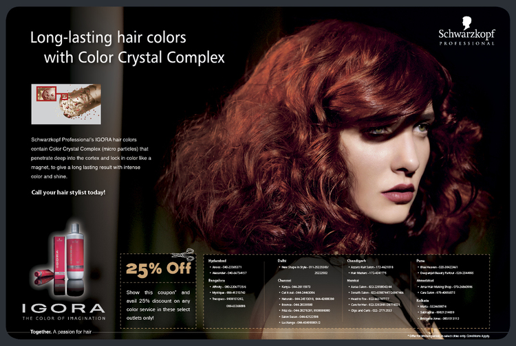 Igora Cosmo Color press advertisement