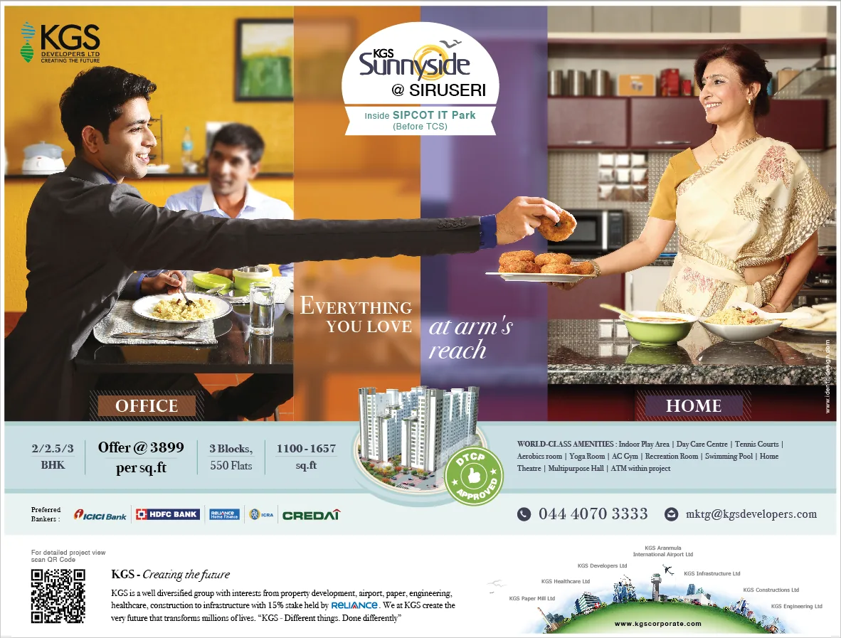 KGS Siruseri campaign scene — Food Scene
