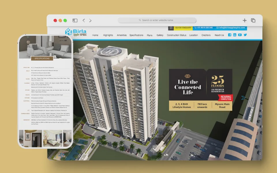 Birla Apple Spire property site