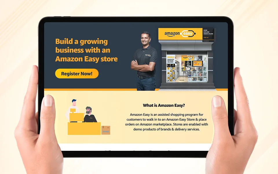 Amazon Easy store registration site