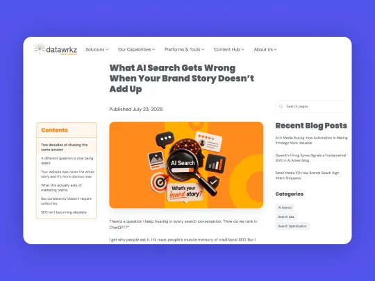 Datawrkz editorial CMS