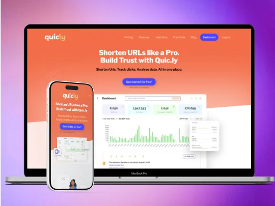 Quic.ly product, desktop and mobile