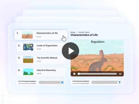 JoVE Coach concept video player