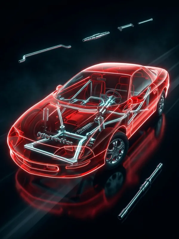 Automotive cutaway illustration
